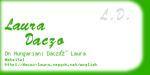 laura daczo business card